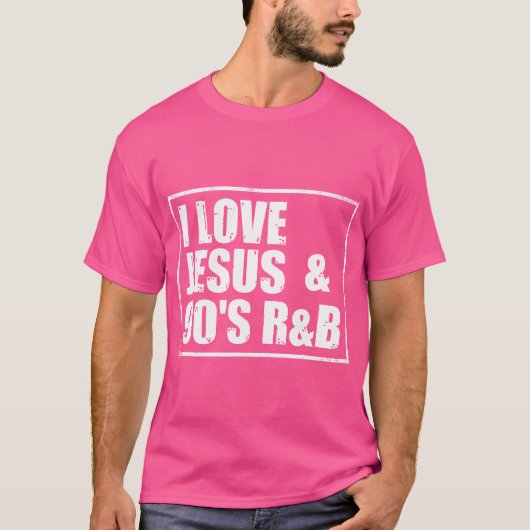 Ik hou van Jezus 90's RB T-shirt (Voorkant)