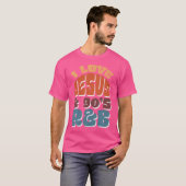 Ik hou van Jezus 90's RB T-shirt (Voorkant volledig)