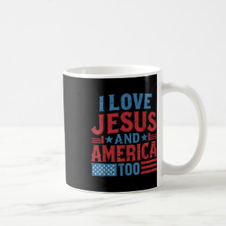 Ik hou van Jezus Amerika 4 juli christelijke onafh Koffiemok