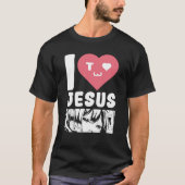 Ik hou van Jezus Anime Japanse Cartoon T-shirt (Voorkant)