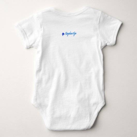 Ik hou van Jezus, babykleding, liefde, Christelijk Romper (Achterkant)