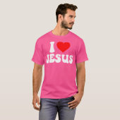 Ik hou van Jezus Bijbel Christus T-shirt (Voorkant volledig)