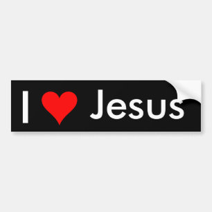 Ik hou van Jezus Bumpersticker