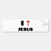 Ik hou van Jezus Bumpersticker (Voorkant)