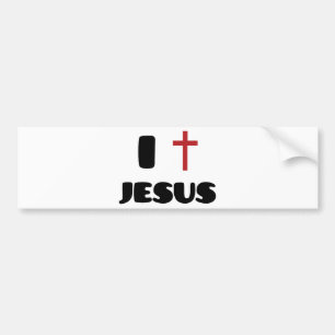 Ik hou van Jezus Bumpersticker