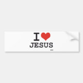 Ik hou van Jezus Bumpersticker (Voorkant)