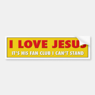 Ik hou van Jezus Bumpersticker