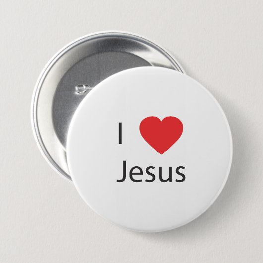 Ik hou van Jezus Button (Voorkant /achterkant)