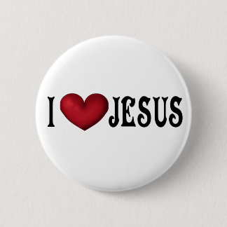 Ik hou van Jezus Button