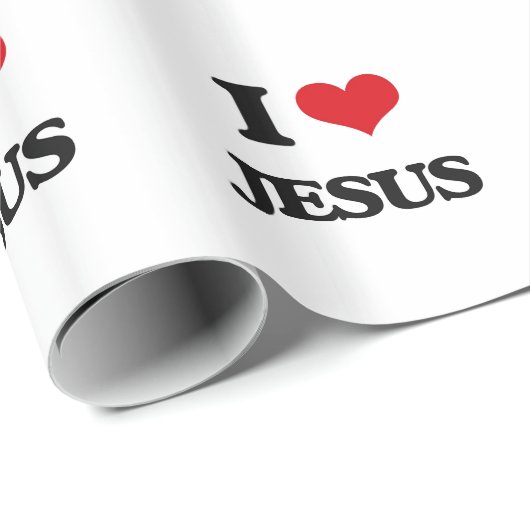 Ik hou van Jezus Cadeaupapier (Rol Hoek)