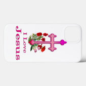 Ik hou van Jezus cadeautjes Case-Mate iPhone Case (Achterkant (horizontaal))