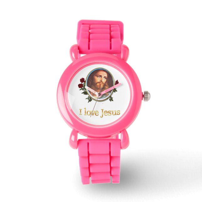 Ik hou van Jezus cadeautjes Horloge (Voorkant)