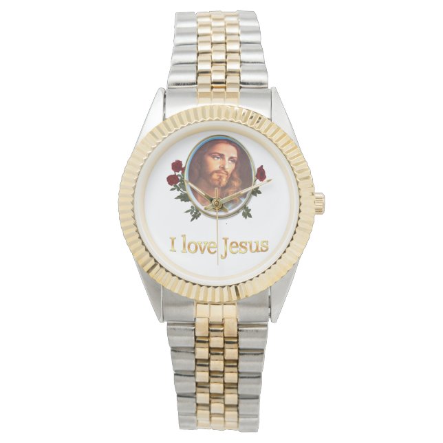 Ik hou van Jezus cadeautjes Horloge (Voorkant)