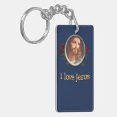 Ik hou van Jezus cadeautjes Sleutelhanger (Voorkant Links)