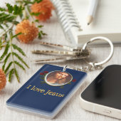Ik hou van Jezus cadeautjes Sleutelhanger (Voorkant Rechts)