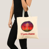 Ik hou van Jezus cadeautjes Tote Bag (Voorkant (product))
