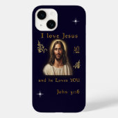 Ik hou van Jezus Case-Mate iPhone Case (Achterkant)