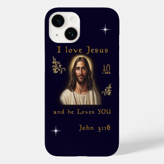 Ik hou van Jezus Case-Mate iPhone Case (Achterkant)