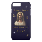 Ik hou van Jezus Case-Mate iPhone Case (Achterkant)
