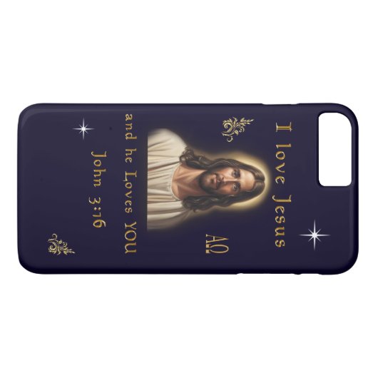 Ik hou van Jezus Case-Mate iPhone Case (Achterkant (Horizontaal))