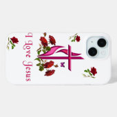 Ik hou van Jezus Case-Mate iPhone Case (Achterkant (horizontaal))