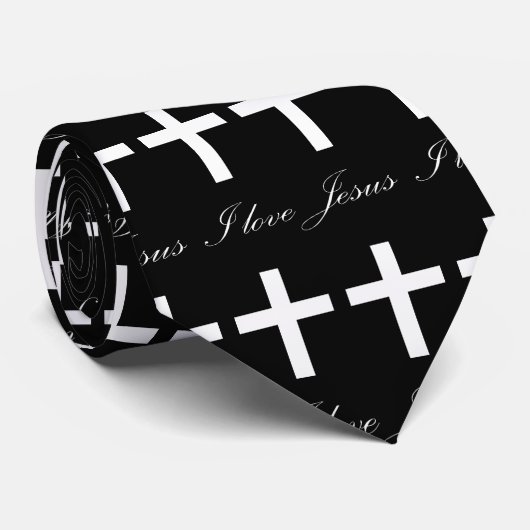 Ik hou van Jezus Christelijk Stropdas (Opgerold)