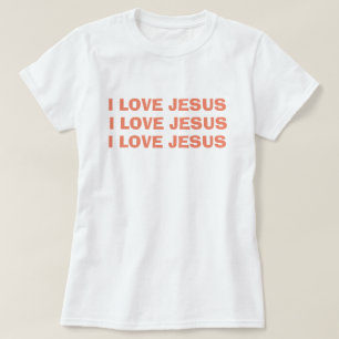 Ik hou van Jezus Christelijk T-shirt