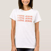 Ik hou van Jezus Christelijk T-shirt (Voorkant)