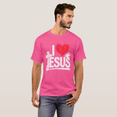 Ik hou van Jezus Christelijk T-shirt (Voorkant volledig)