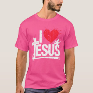 Ik hou van Jezus Christelijk T-shirt