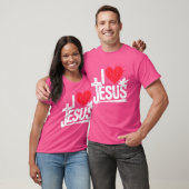 Ik hou van Jezus Christelijk T-shirt (Unisex)