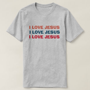Ik hou van Jezus Christelijk T-shirt