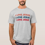 Ik hou van Jezus Christelijk T-shirt (Voorkant)