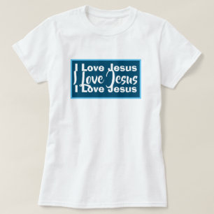 Ik hou van Jezus Christelijk T-shirt