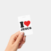 ik hou van Jezus christelijke quote Badge (Handheld)