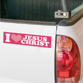 Ik hou van Jezus Christus Bumpersticker (Op Truck)