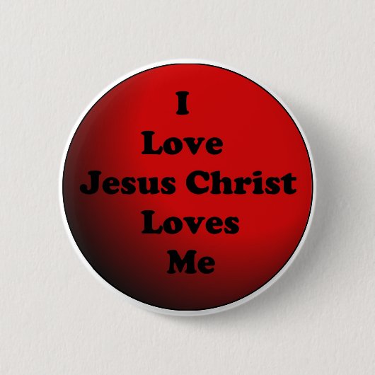 Ik hou van Jezus Christus Button (Voorkant)