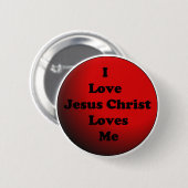 Ik hou van Jezus Christus Button