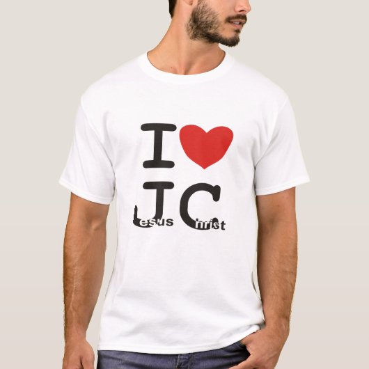Ik hou van Jezus Christus Shirt (Voorkant)