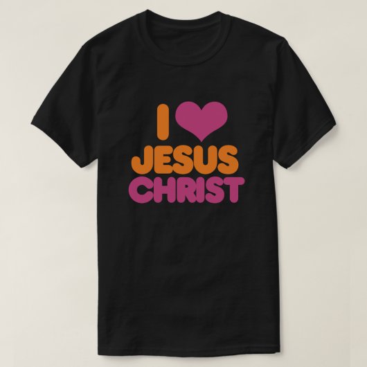 Ik hou van Jezus Christus T-shirt (Design voorkant)