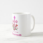 Ik hou van Jezus design 2 Koffiemok (Voorkant rechts)