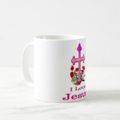 Ik hou van Jezus design 2 Koffiemok (Voorkant links)