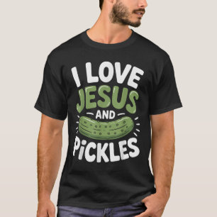 Ik hou van Jezus en augurken T-shirt