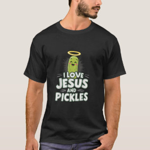 Ik hou van Jezus en augurken T-shirt