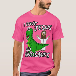 Ik hou van Jezus en de Dinosaurus Humor T-shirt