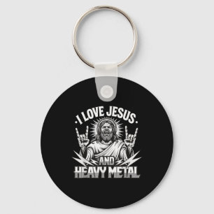 Ik hou van Jezus en Heavy Metal 2 Sleutelhanger