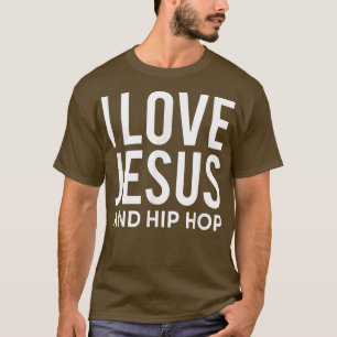 Ik hou van Jezus en Hip Hop Funny Christelijke boo T-shirt