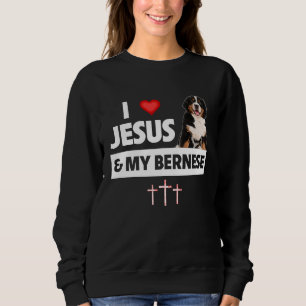 Ik hou van Jezus en mijn Berner Sennenhond Moeder  Trui