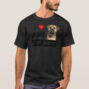 Ik hou van Jezus en mijn Bullmastiff Dog Mam en pa T-shirt
