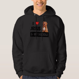 Ik hou van Jezus en mijn hond van mama pa Pet Pare Hoodie